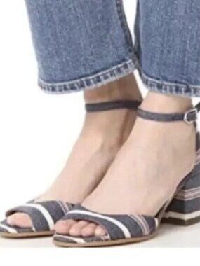 Sam Edelman Women's Yaro Denim Red, White, and Blue